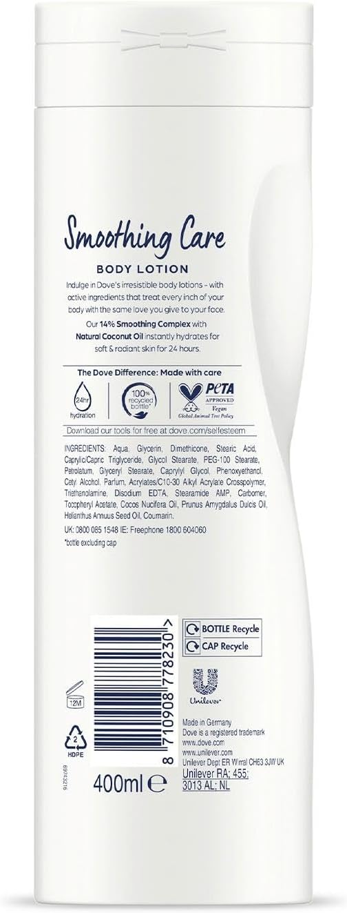 Dove Body Love Restoring Care Body Lotion Coconut & Almond Milk 400mL image 2