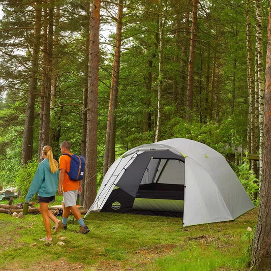 Core 6-Person Lighted Dome Tent Set with Sleeping Bags image 2