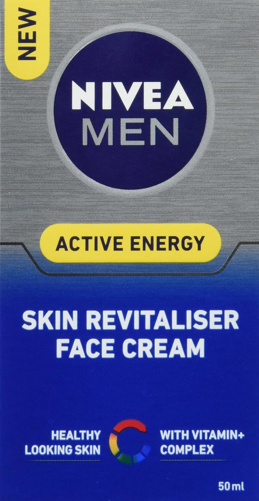 NIVEA MEN Active Energy Skin Revitaliser Face Cream 50ml x2 image 2