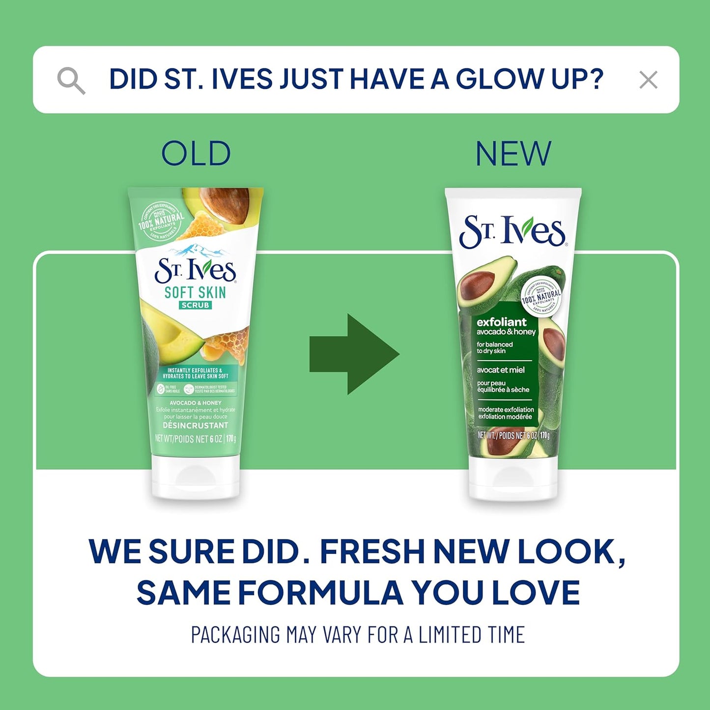 St. Ives Soft Skin Avocado & Honey Scrub 170g image 8