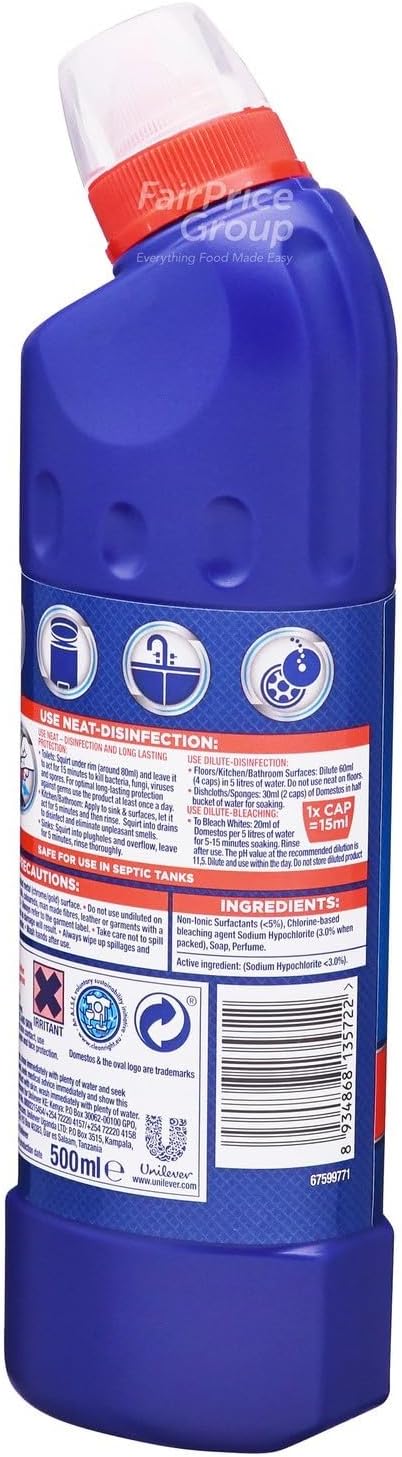 Domestos Extra Power Original Thick Bleach 500 ml image 2