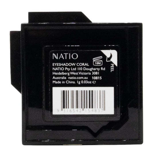 Natio Single Eyeshadow Coral - Metallic Pink Shimmer image 2
