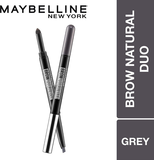 Maybelline Brow Natural Duo 2-in-1 Pencil and Powder, Grey Brown image 2