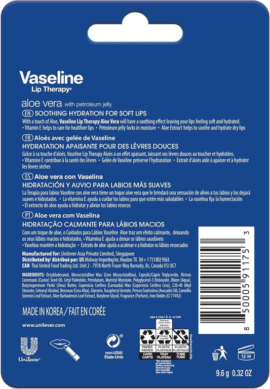 Vaseline Lip Therapy Aloe Care 2 x4.8g image 2