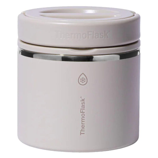 ThermoFlask 20 oz Insulated Food Jar, Leakproof Stainless Steel Food Containers, 2-Pack (Black & Gray) image 2