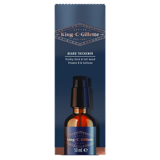 King C. Gillette Beard Thickener Formulated With Vitamin B Complex And Caffeine 50ml image 2