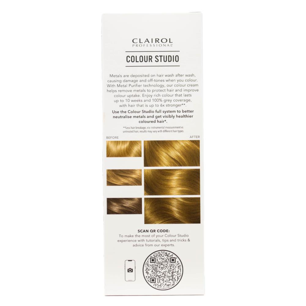 CLAIROL PROFESSIONAL PERMANENT COLOUR CREAM COLOUR STUDIO 8/1 COOL CHAI image 5