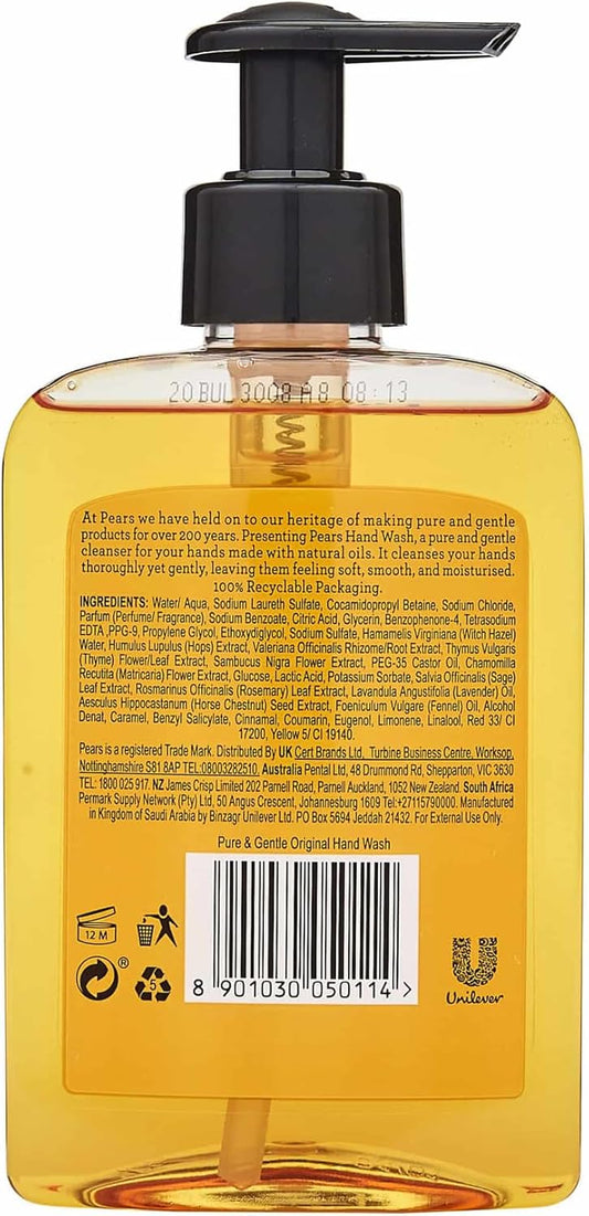 Pears Pure & Gentle Hand Wash 250ml image 2