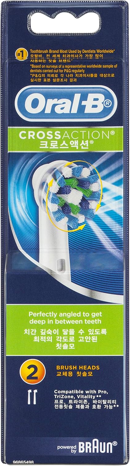 Oral-B CrossAction Electric Toothbrush Replacement Heads, 2-Pack image 2