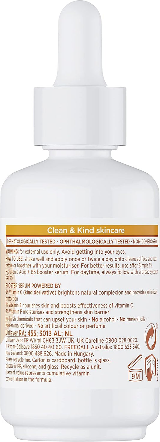 Simple Booster Serum 10% Vitamin C+E+F For Youthful, Glowing Skin 30mL image 2