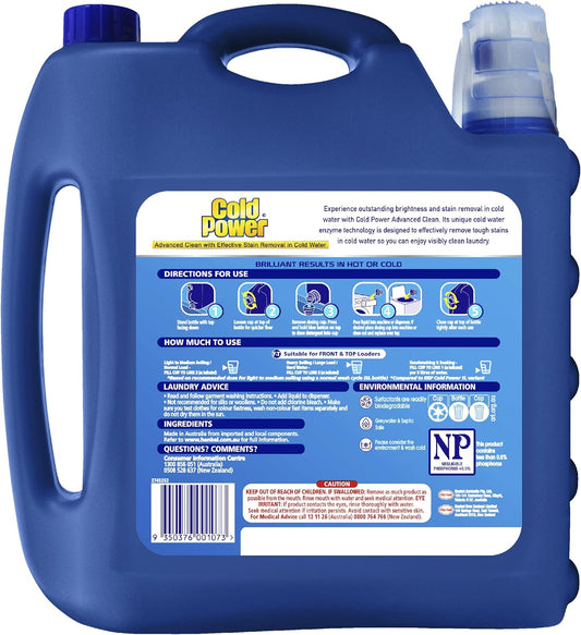 Cold Power Advanced Clean Liquid Laundry Detergent 6L image 2