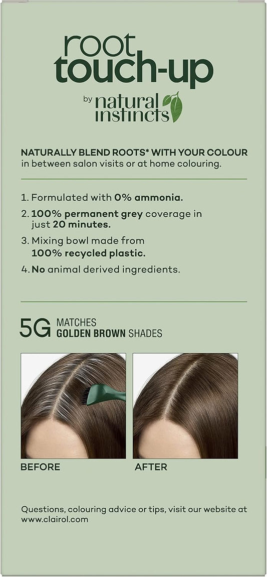 Clairol Root Touch-Up by Natural Instincts 5G Golden Brown Permanent Hair Colour image 2