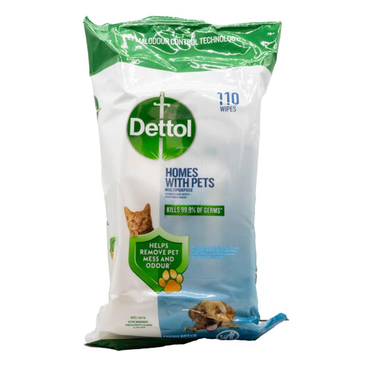 Dettol Homes with Pets Multipurpose Wipes 110 Pack image 2