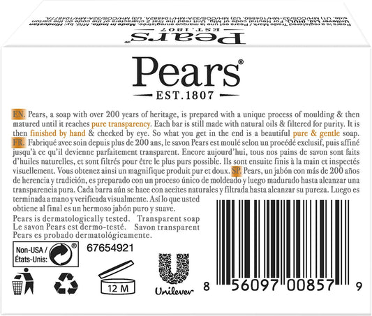 Pears Pure & Gentle Soap Bar 125g (Pack of 3) image 2