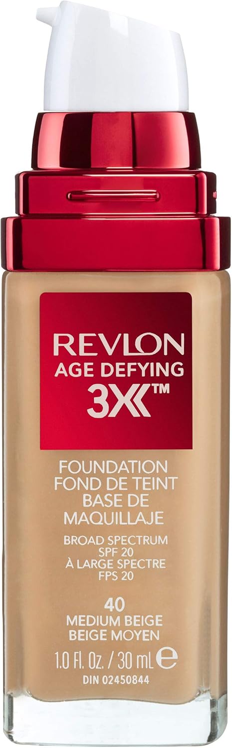 Revlon Age Defying 3X Foundation - Medium Beige image 2