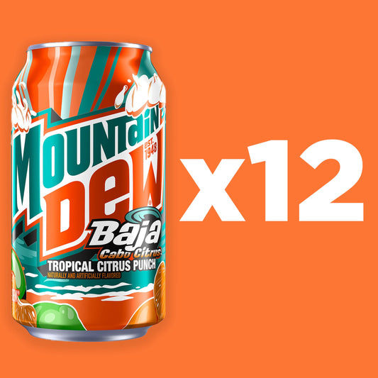 Mountain Dew Baja Cabo Citrus Tropical Punch Soda 12 Pack image 2
