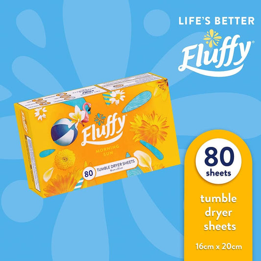 Fluffy Morning Sun Tumble Dryer Sheets, 80 Pack image 2