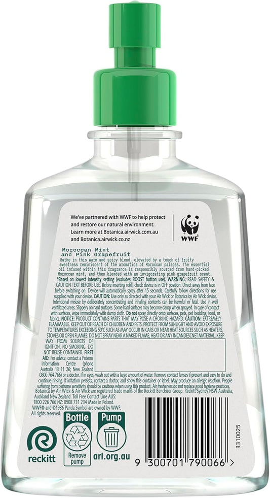 Botanica by Air Wick Moroccan Mint & Pink Grapefruit Automatic Spray Refill 228mL image 2