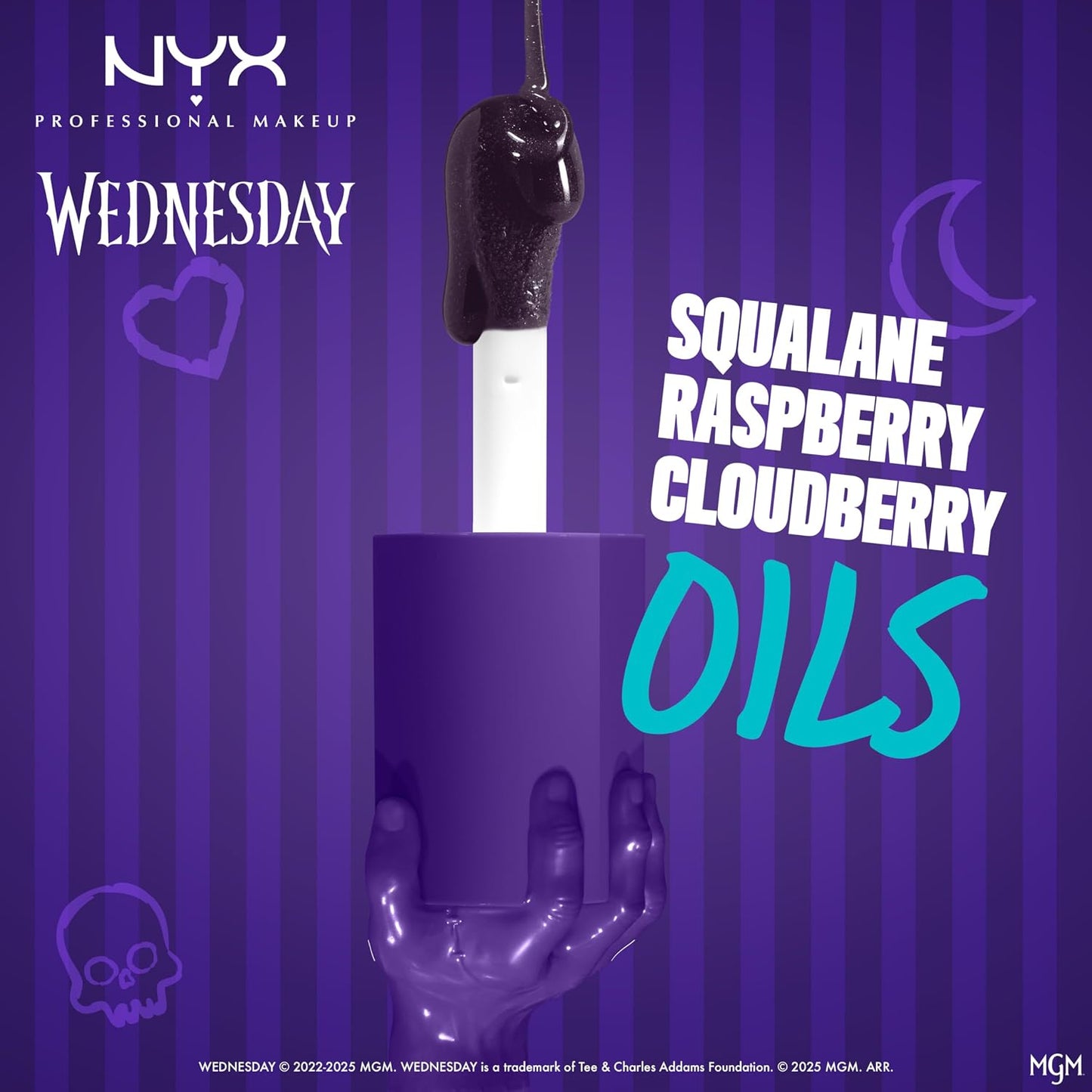 NYX Professional Makeup Wednesday Color-Shifting Lip Oil - Nightshade image 8