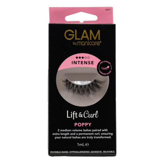 Manicare Glam Lift & Curl Poppy Intense Lashes with Hypoallergenic Adhesive image 2