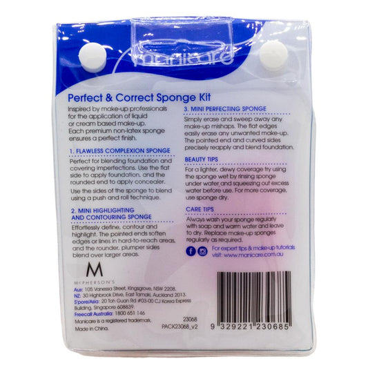 Manicare Perfect & Correct Sponge Kit – 3 Pack image 2