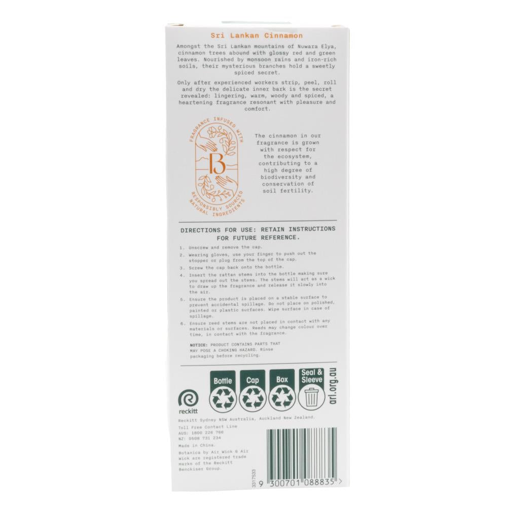 Air Wick Botanica Origins Reed Diffuser Sri Lankan Cinnamon 85mL image 3