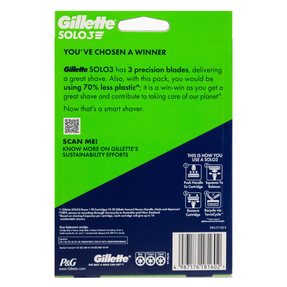 Gillette Sensor 3 Disposable Razors 20-Pack image 3