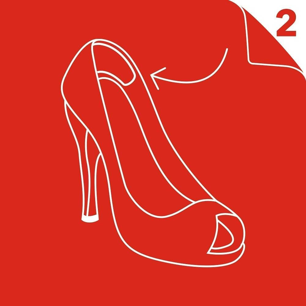 KIWI Shoe Passion Gel Heel Liners – Clear, One Size, 1 Pair image 4
