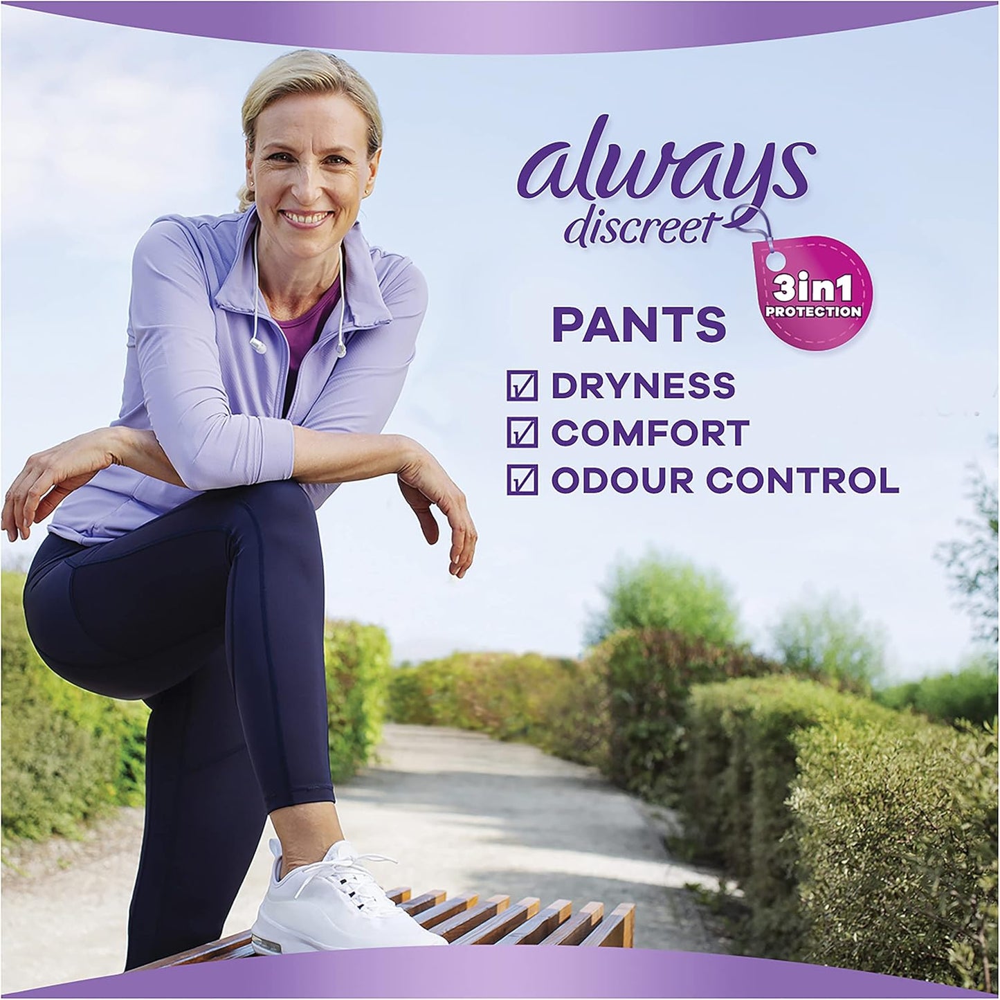 Always Discreet Incontinence Underwear Super Plus Large 8 Pack image 3