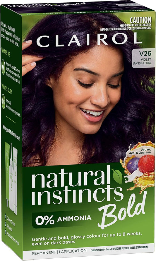 Clairol Natural Instincts Bold V26 Violet Passiflora Permanent Hair Colour image 2