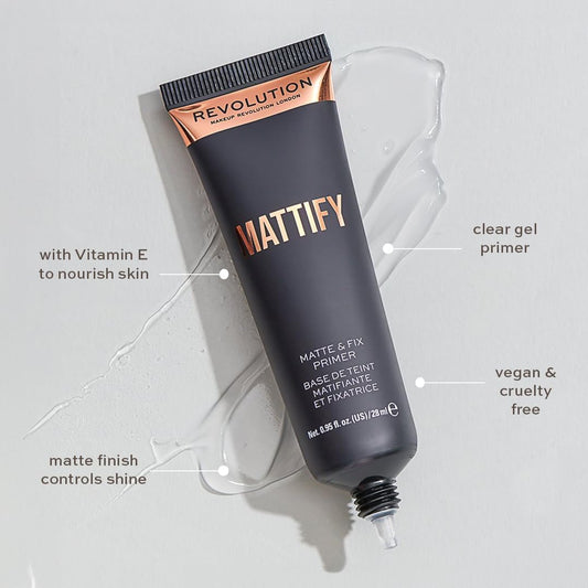 Revolution Matte & Fix Mattify Primer 28ml image 2