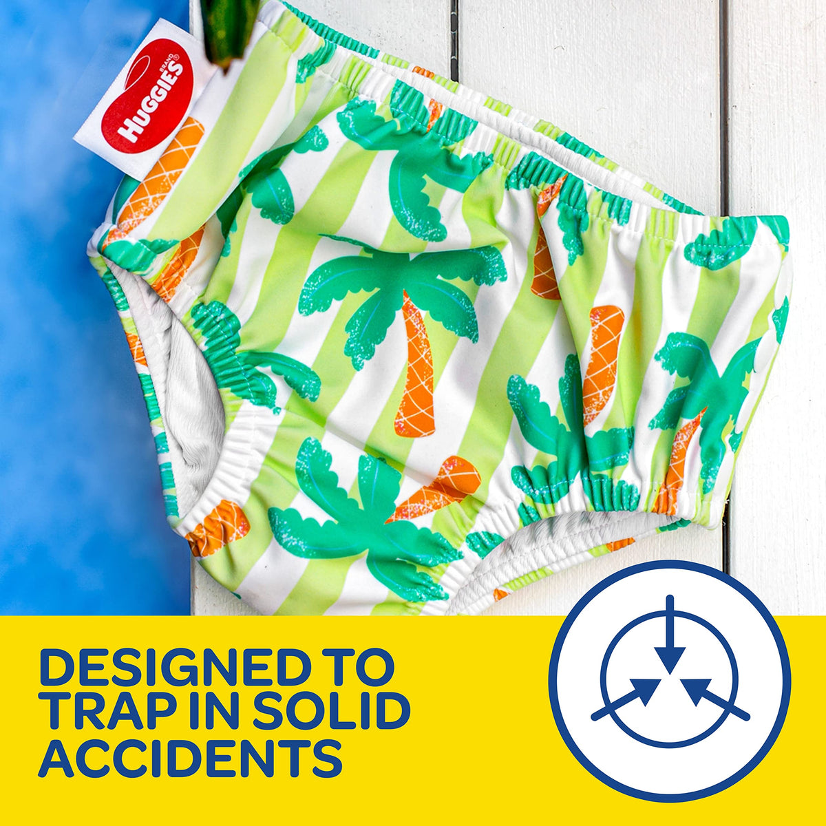 Huggies Little Swimmers Reusable Swim Nappy Medium (12-15kg) Tropical Tree image 6
