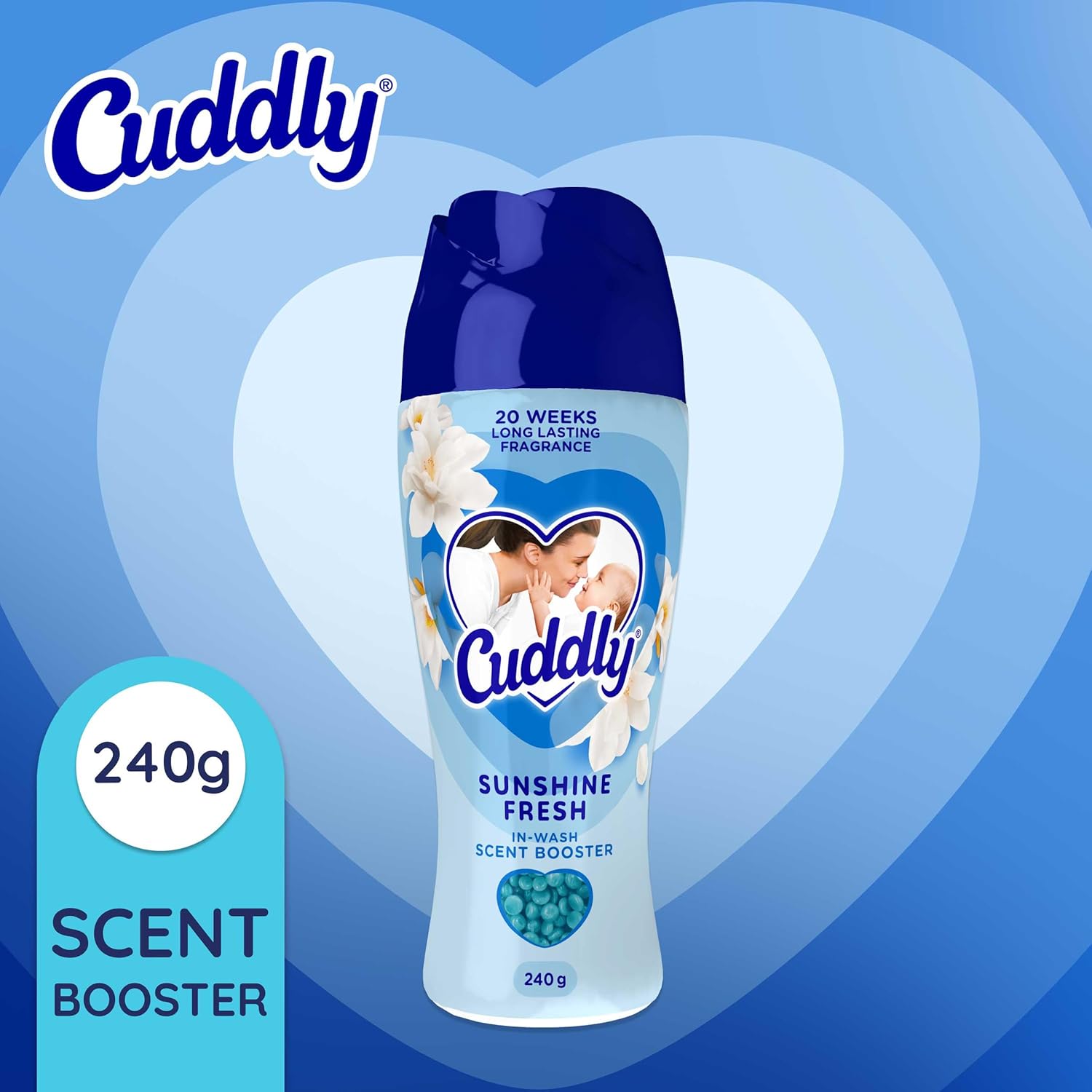 Cuddly Laundry In-Wash Scent Booster Beads, Sunshine Fresh, 240g image 2
