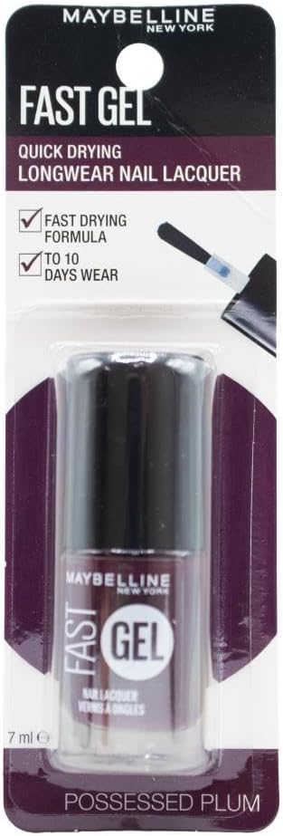 Maybelline Fast Gel Nail Polish 6.7 ml, Possessed Plum