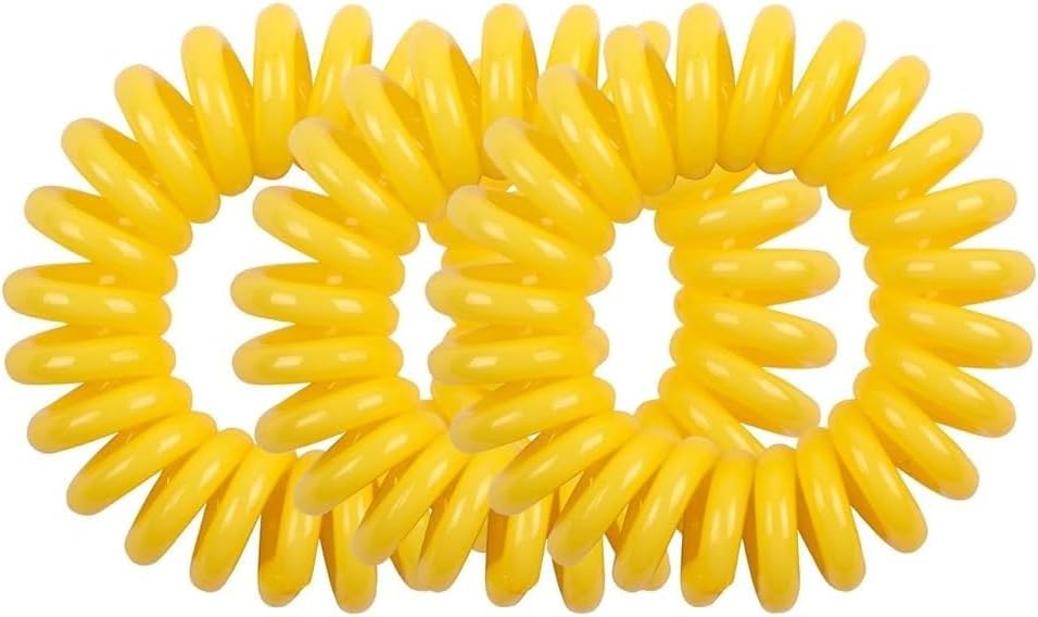 Lady Jayne Style Guards Kink-Free Spirals, Yellow (Pack of 4) image 3