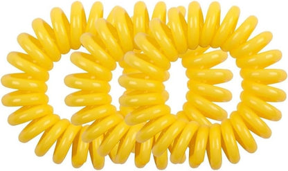 Lady Jayne Style Guards Kink-Free Spirals, Yellow (Pack of 4) image 3