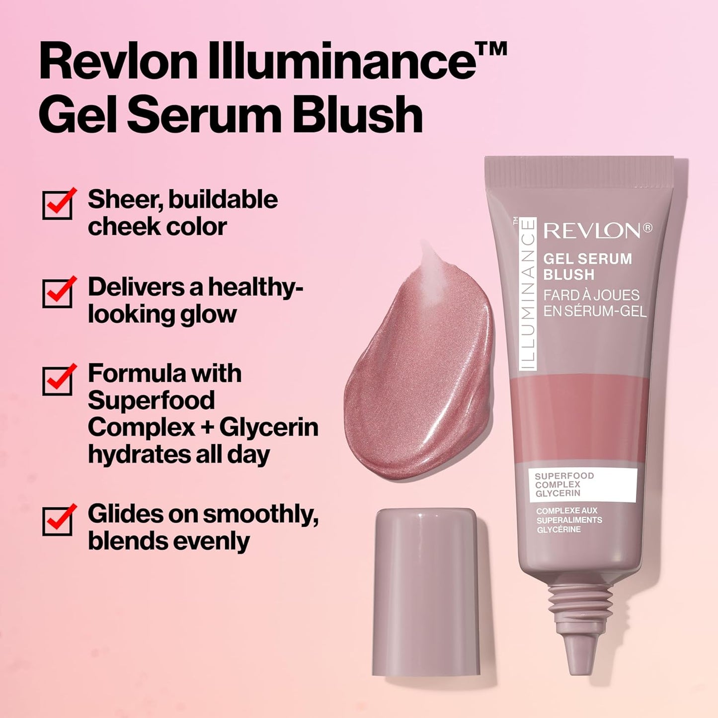 Revlon Illuminance Gel Serum Blush Enchanting Mauve image 3