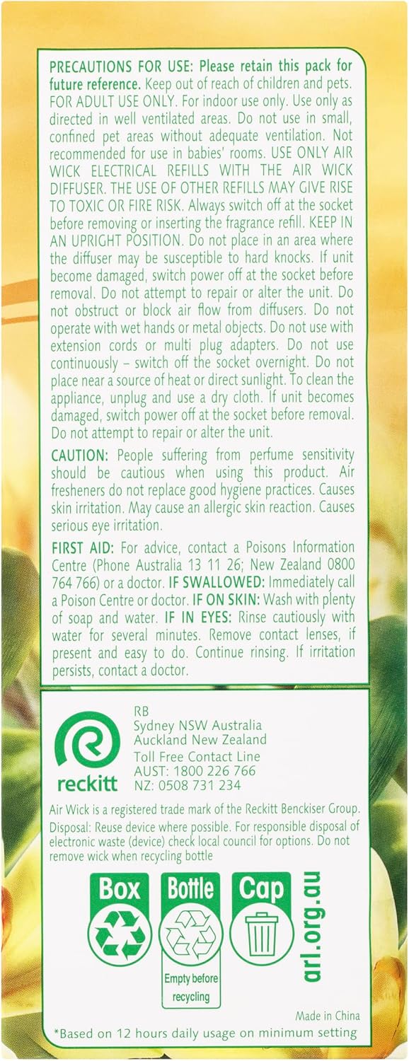 Air Wick Essential Oils Plug-In Diffuser Refill – Vanilla & Soft Cashmere, 21mL image 5