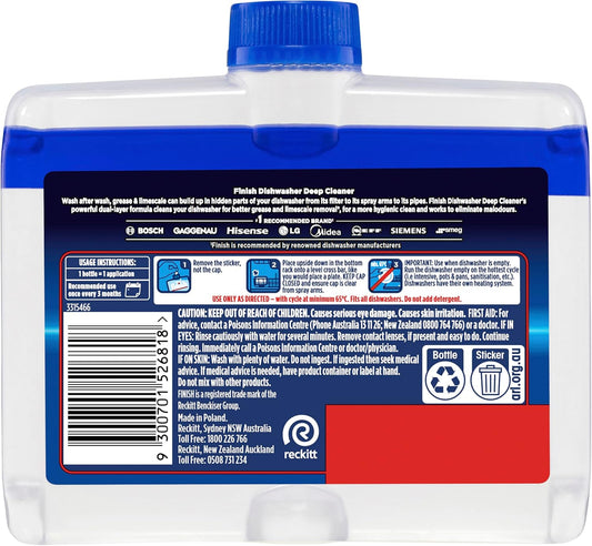 Finish Dishwasher Cleaner Liquid, Original, 250ml image 2