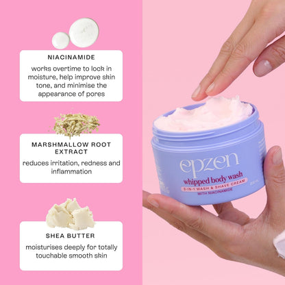 Epzen Whipped Body Wash Marshmallow 200mL image 4