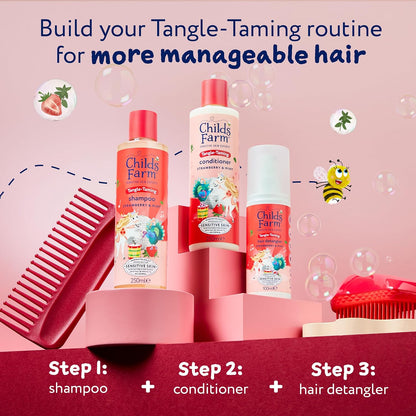 Childs Farm Tangle Taming Shampoo Strawberry & Mint 250mL image 6