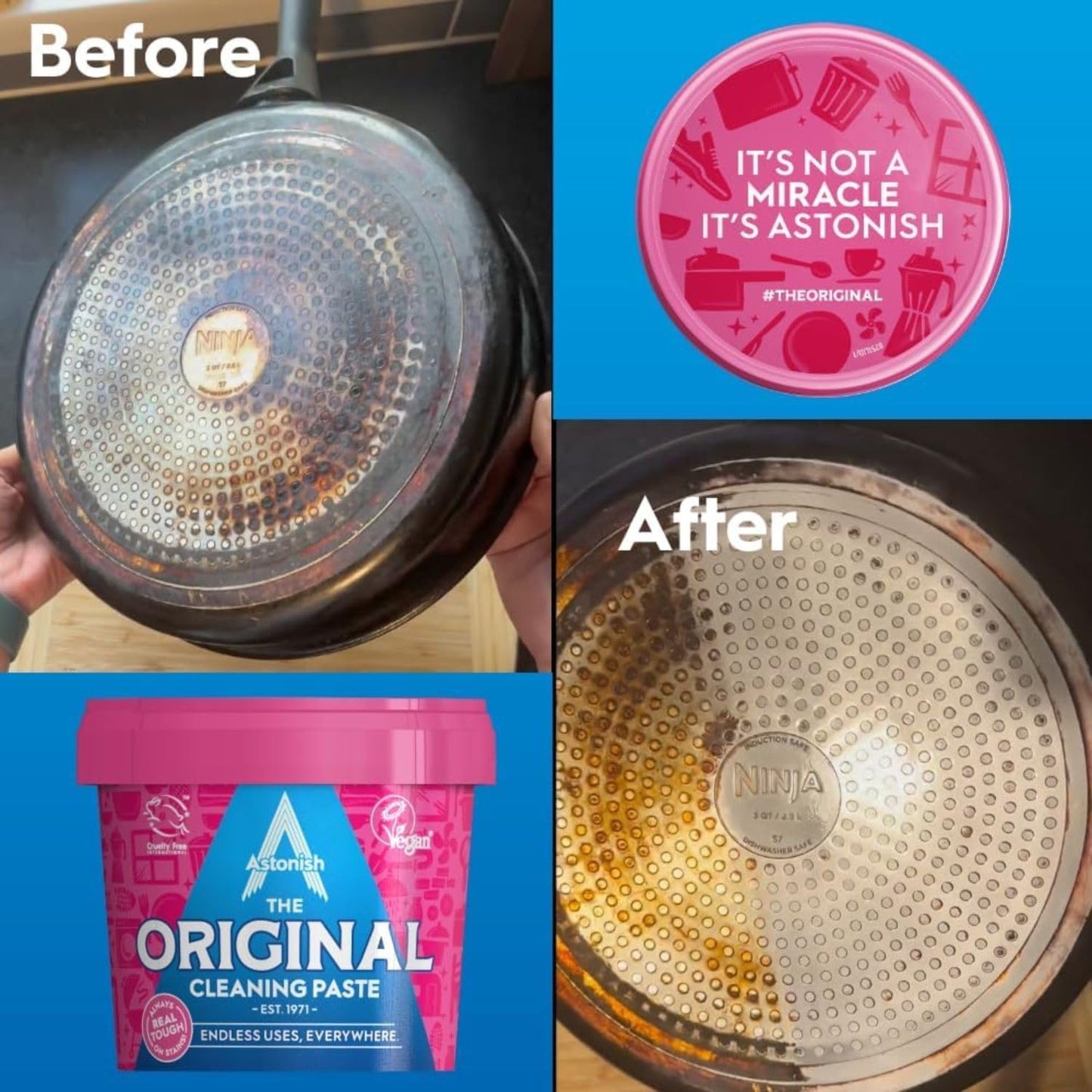 Astonish The Original Cleaning Paste 500g – Multi-Purpose, Chemical-Free, Mandarin & Peaches Scent image 4