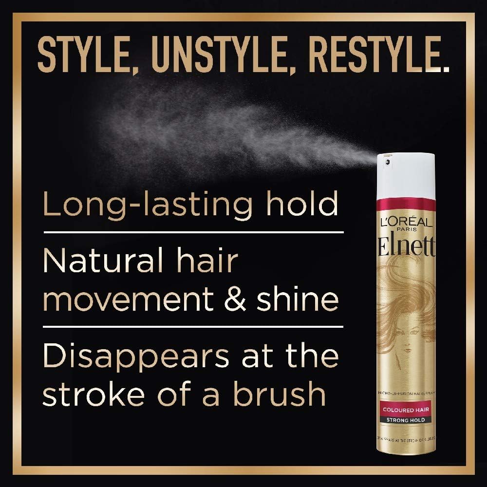 L'Oréal Paris Elnett Satin Extra-Caring Argan Oil Hairspray 75ml image 4