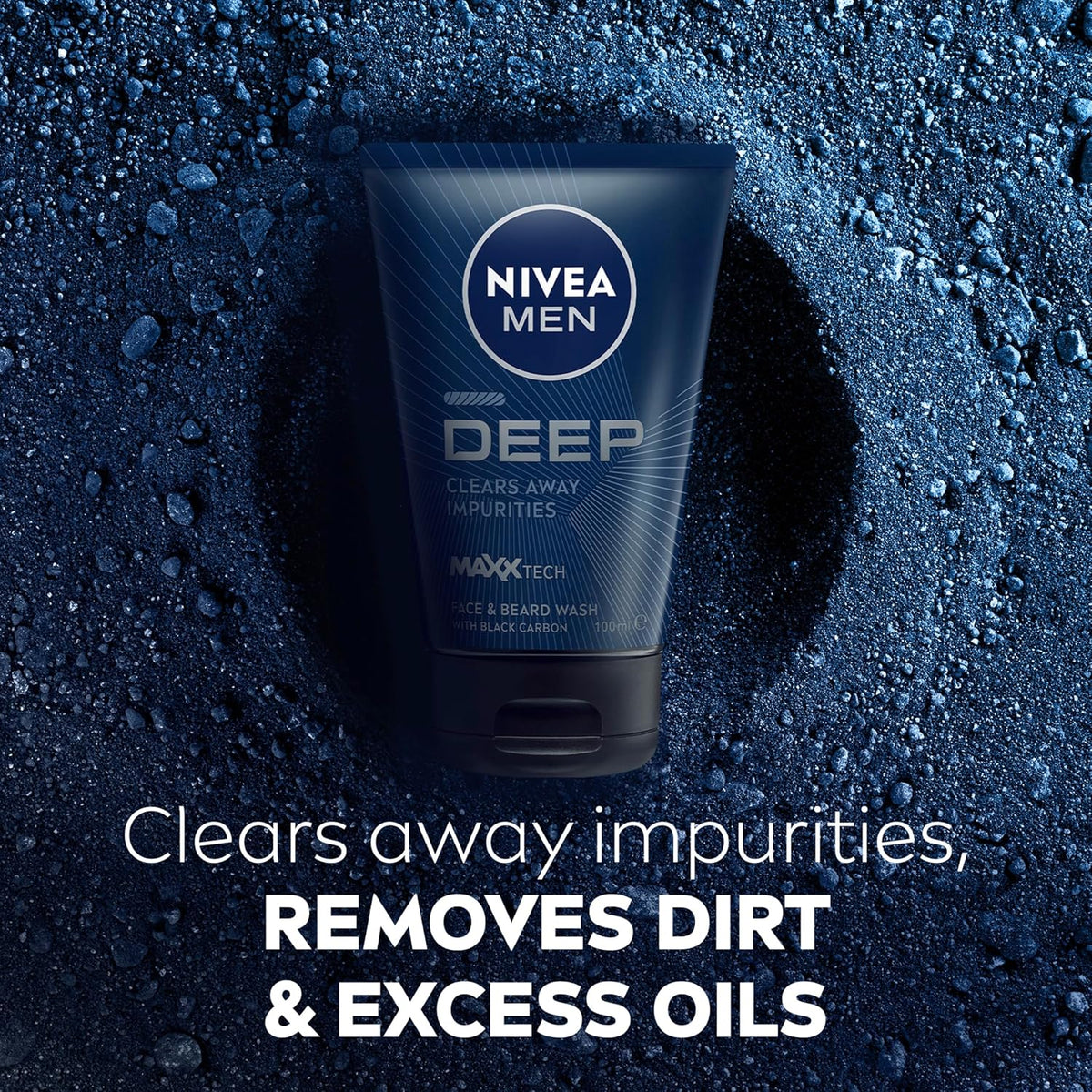 NIVEA MEN Deep Skincare Gift Set (3 Piece) | Shower Gel, Face Wash & Multipurpose Cream | Bonus Wash Bag Included image 7