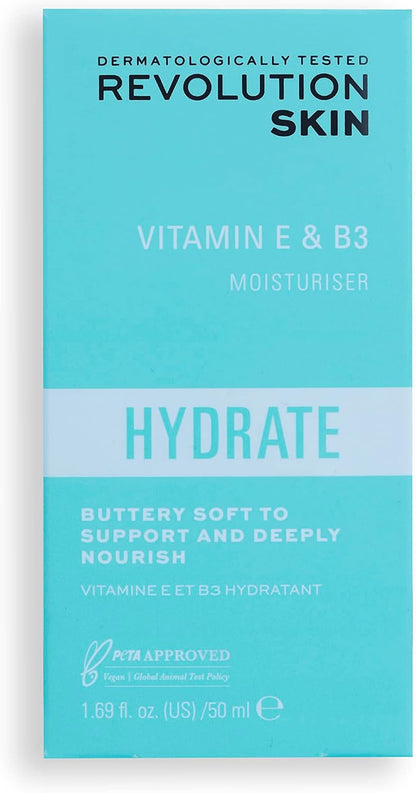 Revolution Skincare Hydrate Vitamin E & B3 Face Moisturizer Cream 50ml image 8