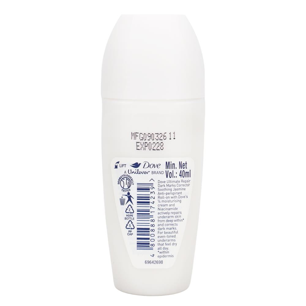 DOVE ANTIPERSPIRANT ULTIMATE REPAIR DARK MARKS CORRECTOR 48H SOOTHING JASMINE 40mL image 4