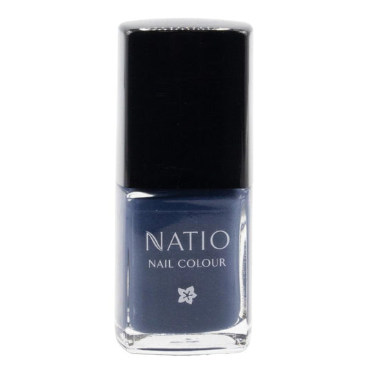Natio Nail Colour Denim 15ml – Vegan-Friendly Slate Blue Nail Polish
