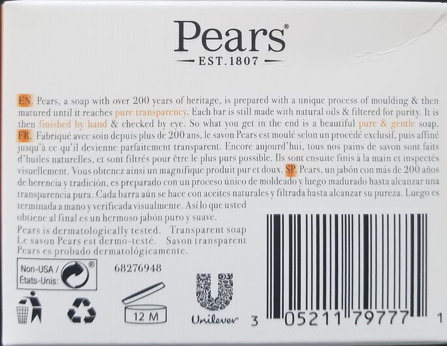 Pears Transparent Soap 3.5oz image 3