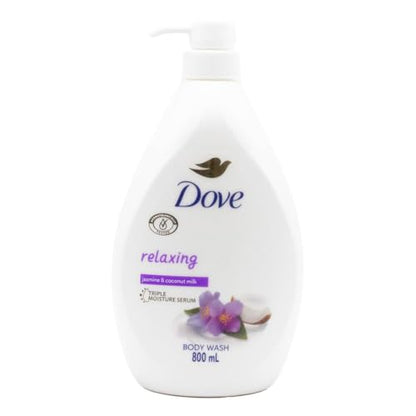 Dove Body Wash Triple Moisture Serum Relaxing Jasmine And Coconut Milk 800ml