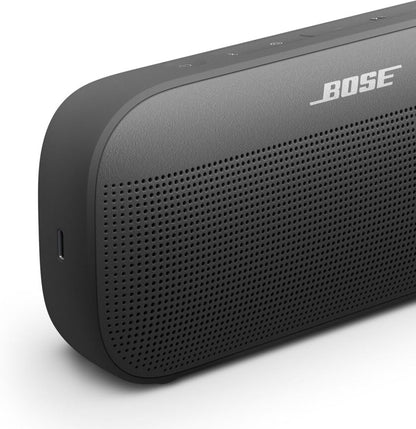 Bose SoundLink Flex Bluetooth Speaker (2nd Gen) - Portable Outdoor Speaker with Hi-Fi Audio, Waterproof and Dustproof, USB-C, Up to 12 Hours Battery Life, Black Dusk image 5